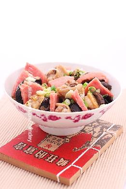 香菇火腿蒸鸡翅