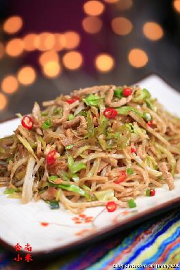 肉丝炒饼