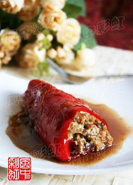 尖椒酿豆腐