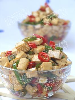 孜然辣椒炒豆干