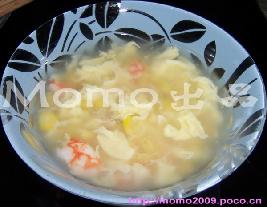 虾仁玉米蛋花汤