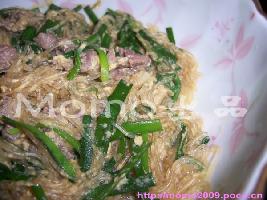 韭菜粉丝牛肉