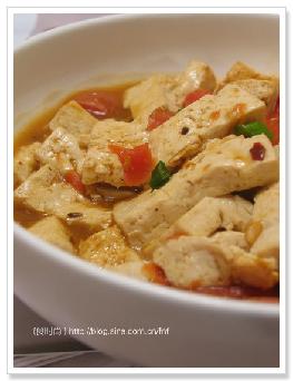 麻辣豆腐炖胡萝卜
