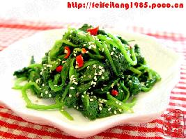 凉拌菠菜
