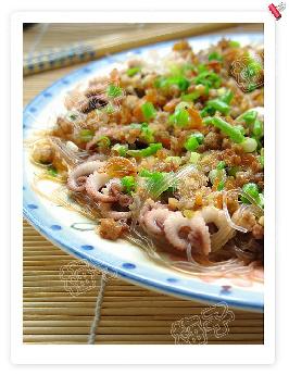 肉末粉丝蒸八爪鱼