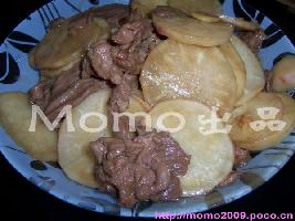 牛肉炒樱桃萝卜