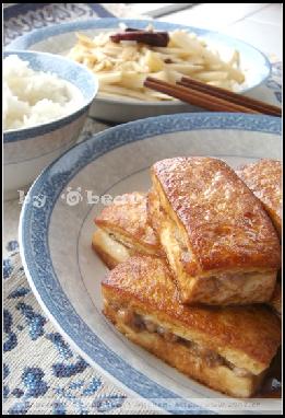 煎酿豆腐、呛莲菜