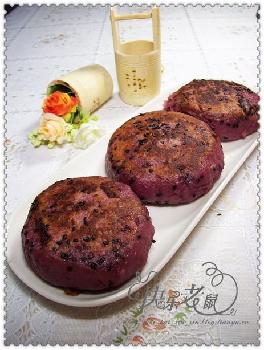 紫心红薯肉沫饼