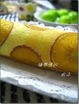 香橙蓝莓蛋糕卷
