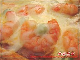 蘑菇虾仁批萨