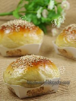 香蕉蜜豆小面包