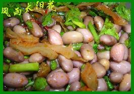 花生黄豆拌咸菜