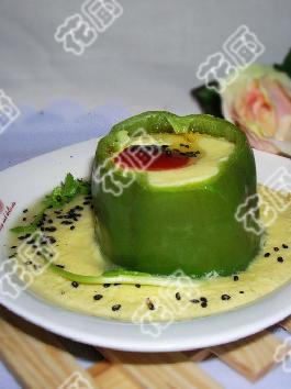 青椒蒸蛋羹