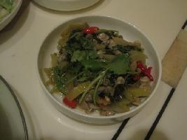 酸菜炒沙蜊