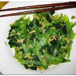 虾皮炒小白菜