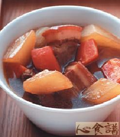 红白萝卜焖肉