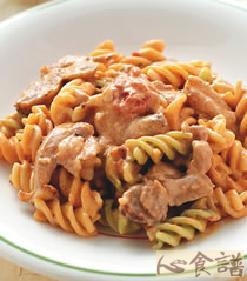 鸡肉螺旋面
