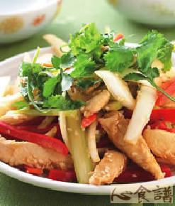 鲜蔬炒鸡柳