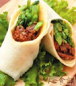 豆瓣羊肉捲饼