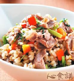 沙茶羊肉炒饭