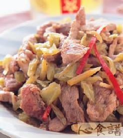 酸菜鸭肉丝