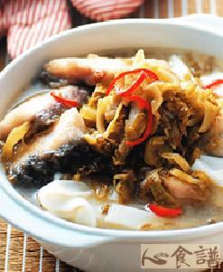 酸菜鲜鱼煨面