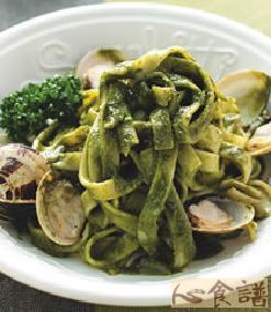 蛤蜊青酱宽面