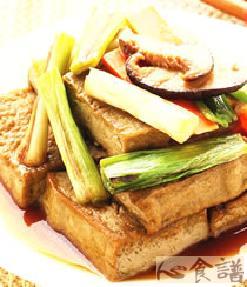 葱烧豆腐