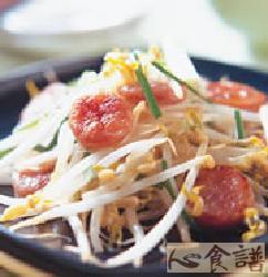 香肠炒豆芽