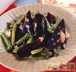 茄子炒菜豆