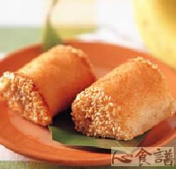 香蕉芝麻卷