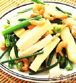 韭菜花炒白豆干