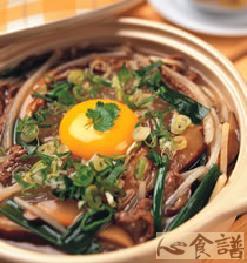 滑蛋牛肉粉丝煲