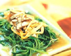 双菇烩豆苗