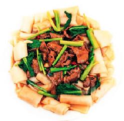 蚝油牛肉炒鼎边趖