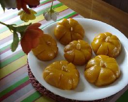 豆沙馅糯米南瓜饼