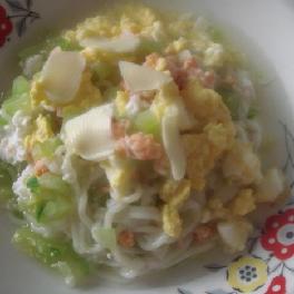 奶酪滑蛋鲜虾宝宝面