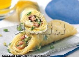 火腿蛋饼卷