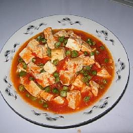 番茄豌豆豆腐