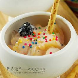 百吉福乳酪布丁水果沙拉杯