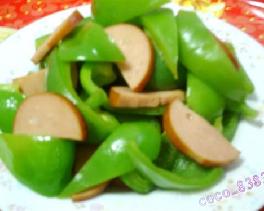 圆椒炒火腿肠