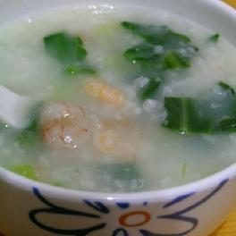 美味健康虾仁白菜粥
