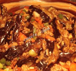 肉末酥茄条