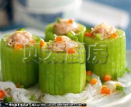 肉馅蒸丝瓜