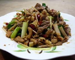 芹菜炒鸡杂