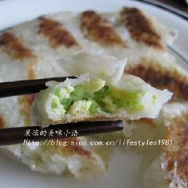 黄瓜鸡蛋锅贴