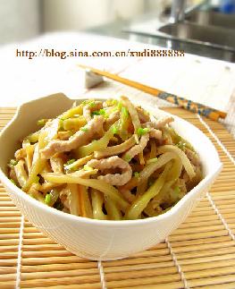 榨菜香干炒肉丝