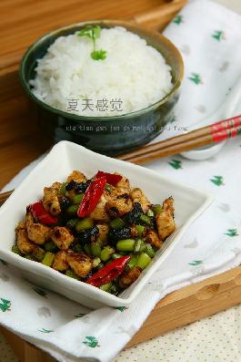 豆豉鸡丁