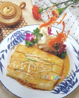 锅塌虾仁豆腐