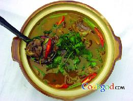 金丝腊狗肉钵子